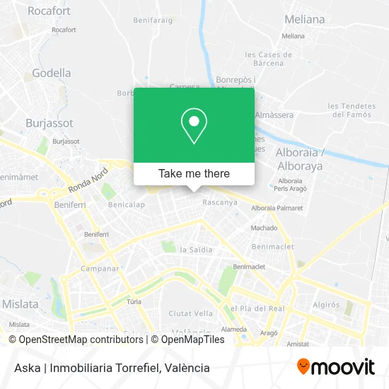 Aska | Inmobiliaria Torrefiel map