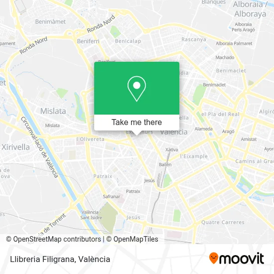 Llibreria Filigrana map