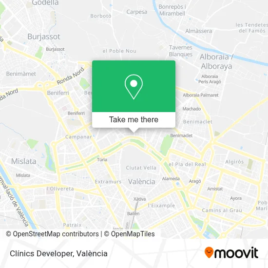 Clínics Developer map