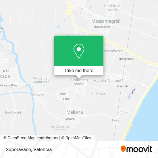 Superavaco map