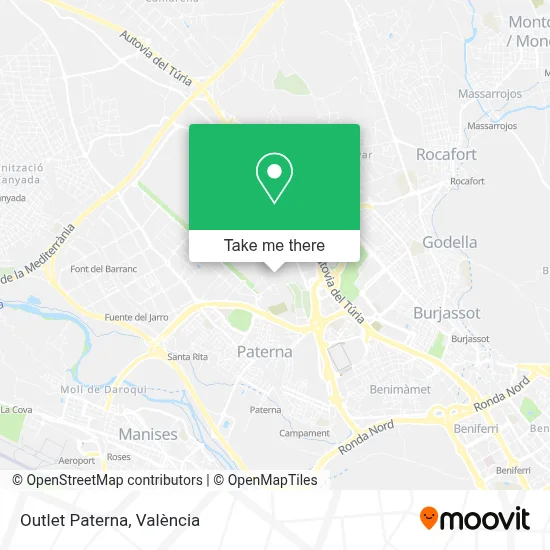 Outlet Paterna map