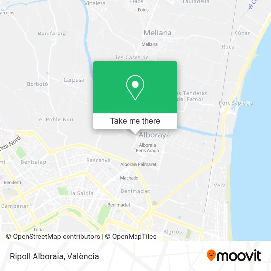 Ripoll Alboraia map