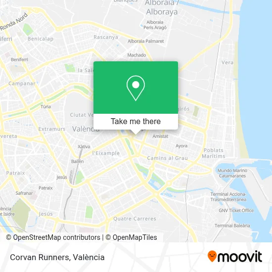 Corvan Runners map
