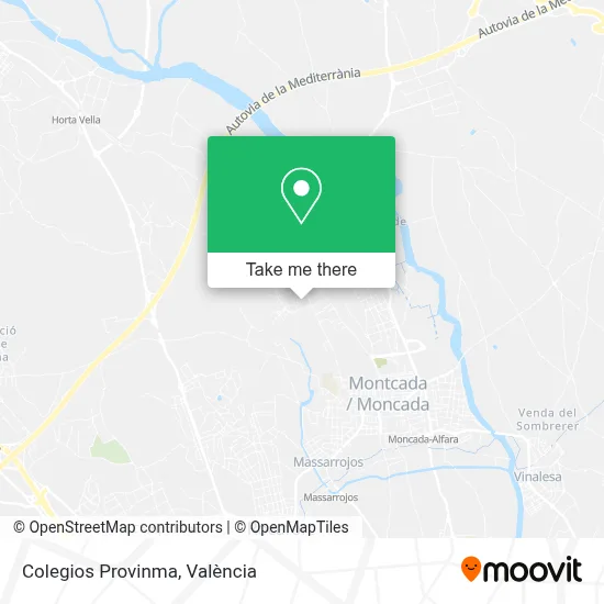 Colegios Provinma map