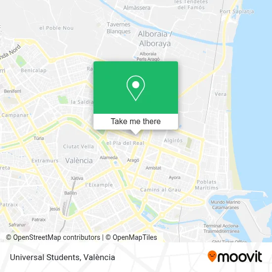 Universal Students map