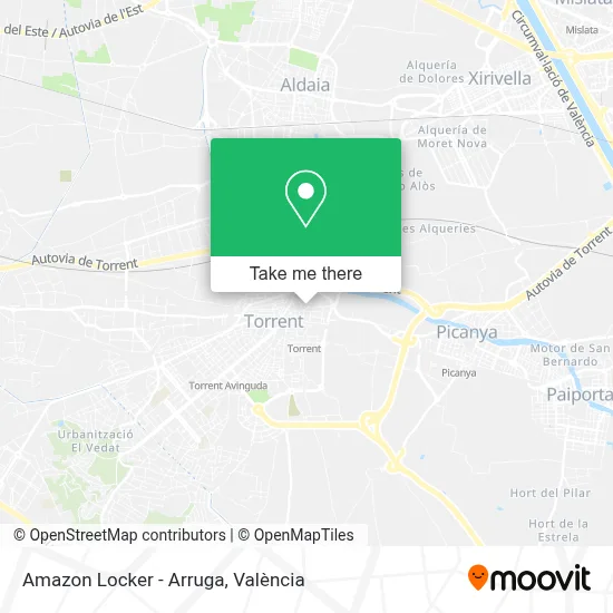 Amazon Locker - Arruga map