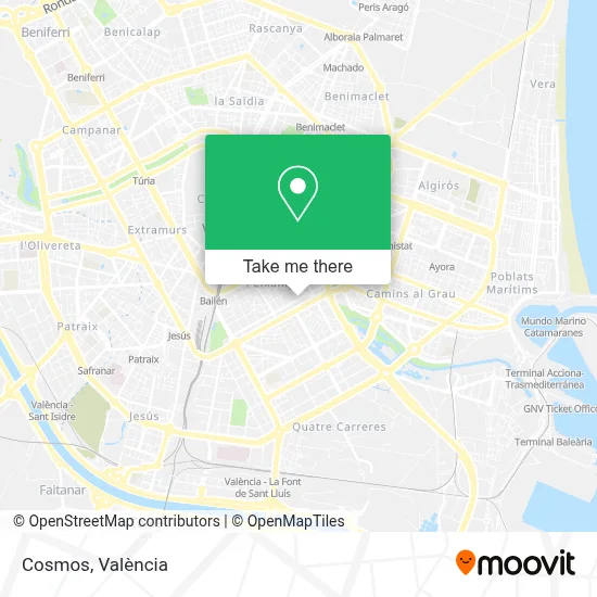 Cosmos map