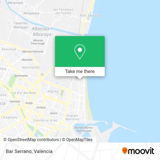 Bar Serrano map