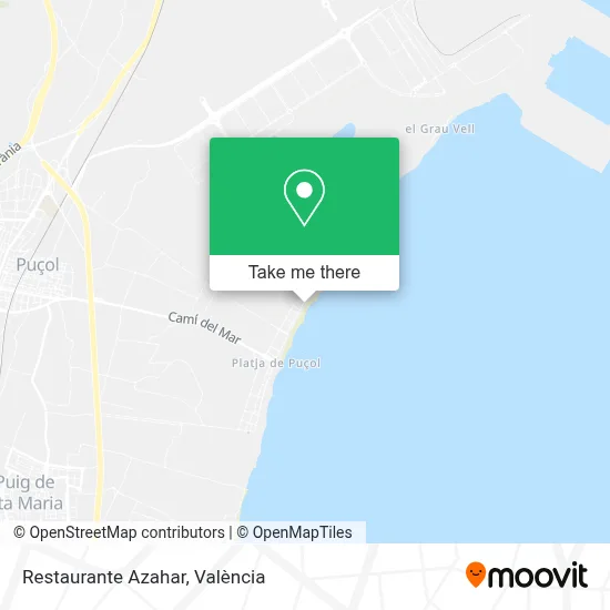 Restaurante Azahar map