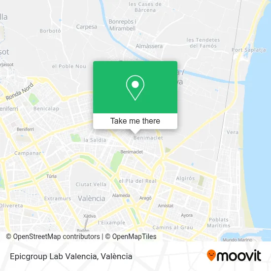 Epicgroup Lab Valencia map