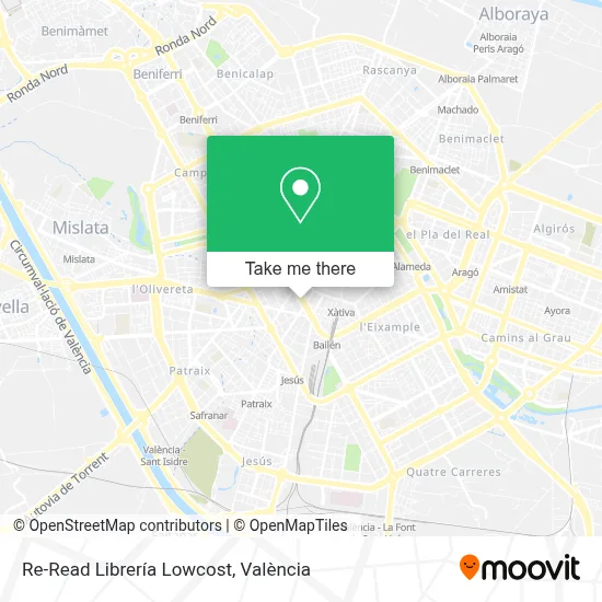 Re-Read Librería Lowcost map