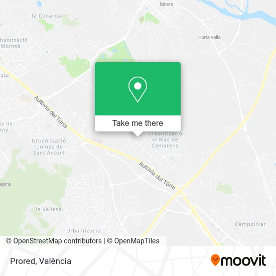 Prored map