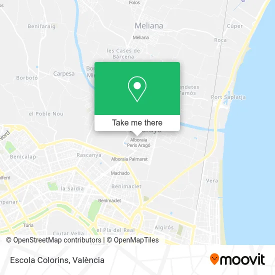 Escola Colorins map