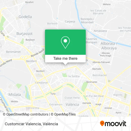 Customcar Valencia map