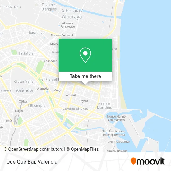 Que Que Bar map