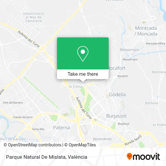 Parque Natural De Mislata map