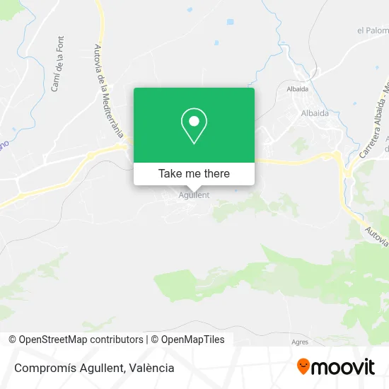 Compromís Agullent map