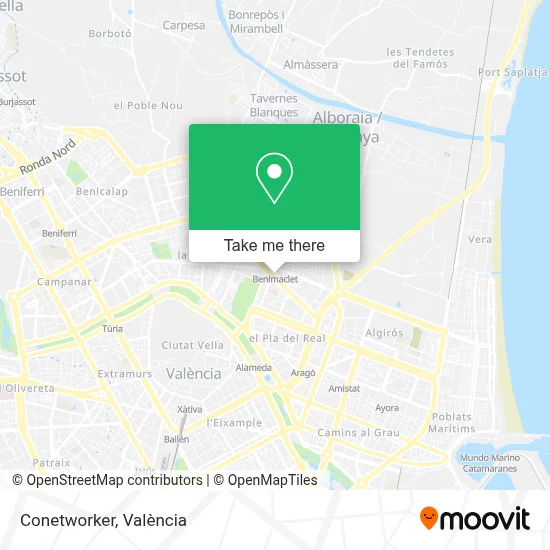 Conetworker map