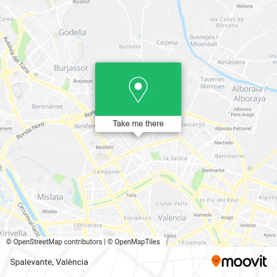 Spalevante map