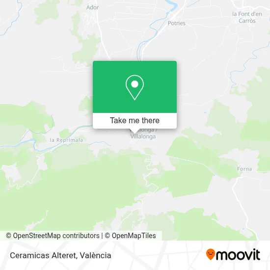 Ceramicas Alteret map