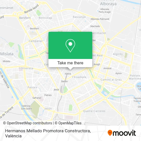 Hermanos Mellado Promotora Constructora map