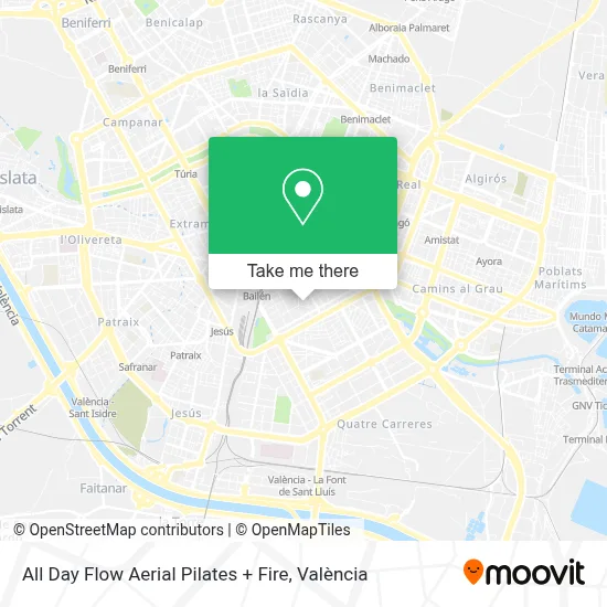 All Day Flow Aerial Pilates + Fire map