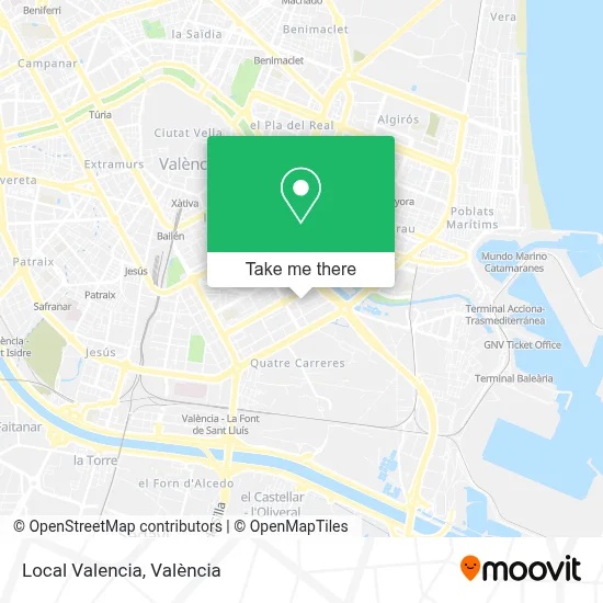 Local Valencia map