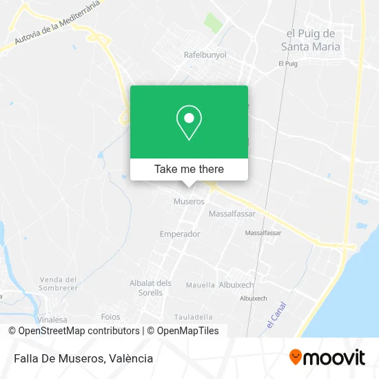 Falla De Museros map