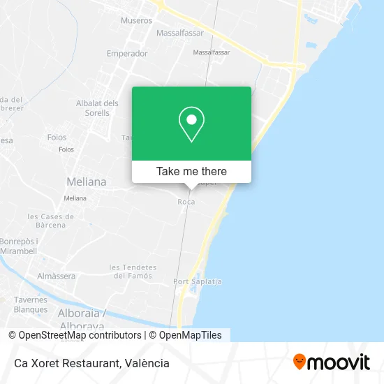 Ca Xoret Restaurant map