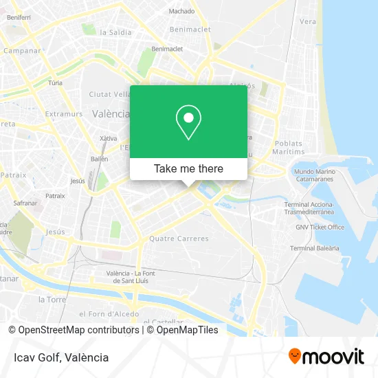 Icav Golf map