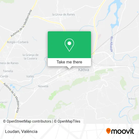 Loudan map