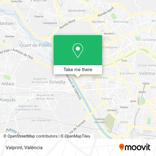 Valprint map