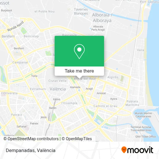 Dempanadas map