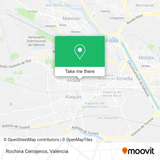 Rochina Cerrajeros map