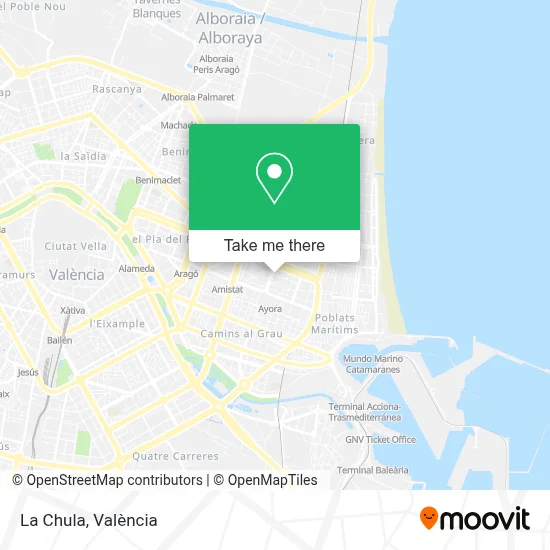 La Chula map