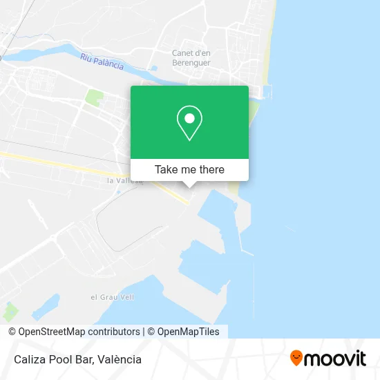 Caliza Pool Bar map