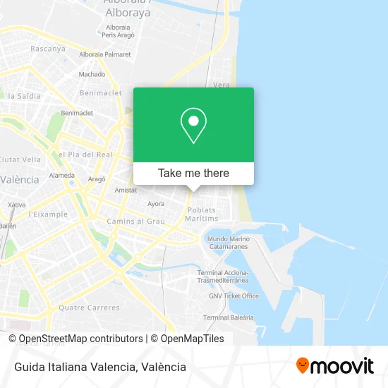 Guida Italiana Valencia map