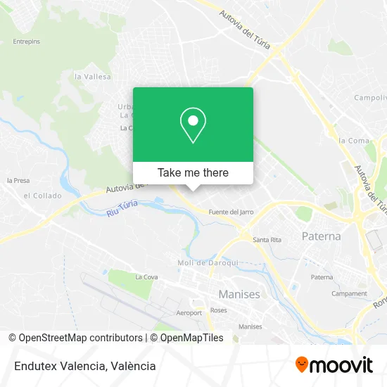 Endutex Valencia map