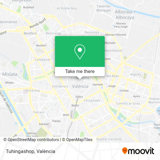 Tuhingashop map