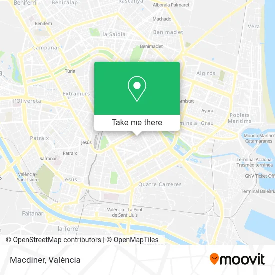 Macdiner map