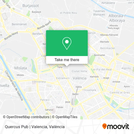 Quercus Pub | Valencia map