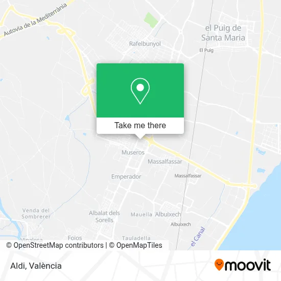 Aldi map
