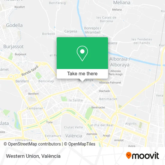 Western Union map