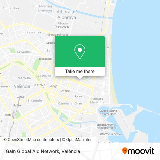 Gain Global Aid Network map