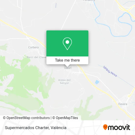 Supermercados Charter map