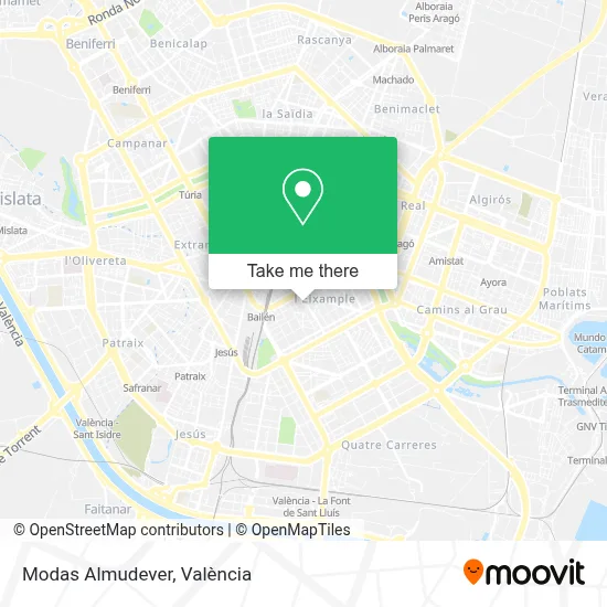 Modas Almudever map
