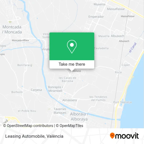 Leasing Automobile map