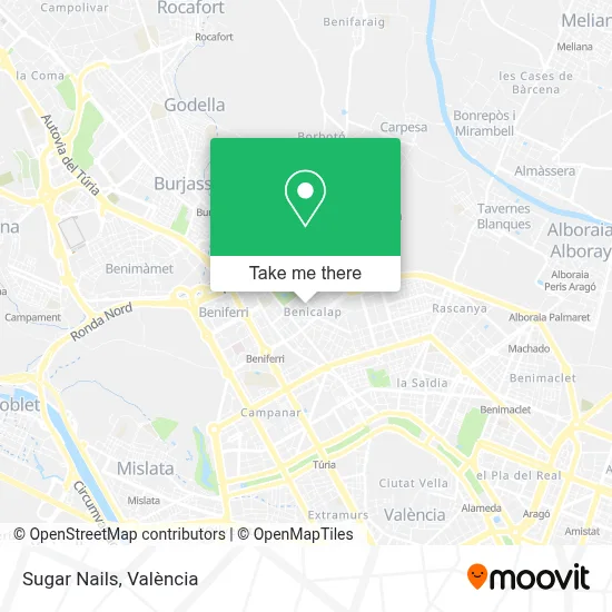 Sugar Nails map