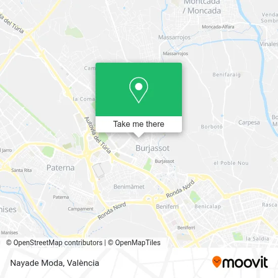 Nayade Moda map