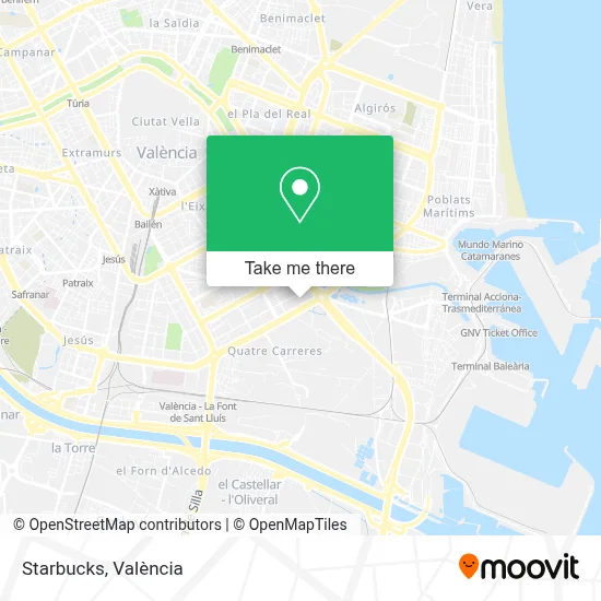 Starbucks map